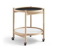Brdr. Krüger Table roulante Bølling Tray Table model 50 base. structure en hêtre huilé