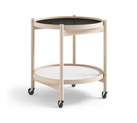 Brdr. Krüger Table roulante Bølling Tray Table model 50 base. structure en hêtre non traité