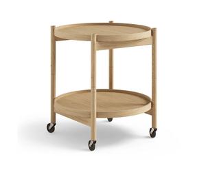 Brdr. Krüger Table roulante Bølling Tray Table model 50 chêne huilé. structure en chêne huilé