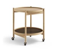 Brdr. Krüger Table roulante Bølling Tray Table model 50 Earth. structure en chêne huilé