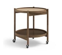 Brdr. Krüger Table roulante Bølling Tray Table model 50 earth. structure en chêne huilé fumé