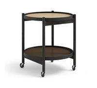 Brdr. Krüger Table roulante Bølling Tray Table model 50 earth. structure en chêne laqué noir