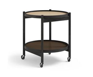 Brdr. Krüger Table roulante Bølling Tray Table model 50 earth. structure en chêne laqué noir