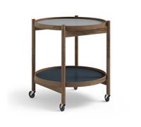 Brdr. Krüger Table roulante Bølling Tray Table model 50 water. structure en chêne huilé fumé