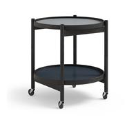 Brdr. Krüger Table roulante Bølling Tray Table model 50 water. structure en chêne laqué noir