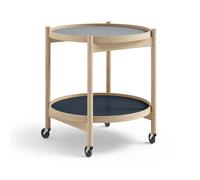 Brdr. Krüger Table roulante Bølling Tray Table model 50 water. structure en chêne non traité