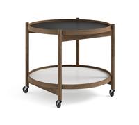 Brdr. Krüger Table roulante Bølling Tray Table model 60 base. structure en chêne huilé fumé