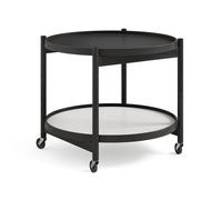 Brdr. Krüger Table roulante Bølling Tray Table model 60 base. structure en chêne laqué noir