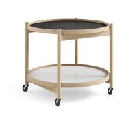 Brdr. Krüger Table roulante Bølling Tray Table model 60 base. structure en chêne non traité