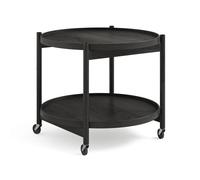 Brdr. Krüger Table roulante Bølling Tray Table model 60 chêne laqué noir. structure en chêne laqué noir