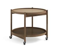 Brdr. Krüger Table roulante Bølling Tray Table model 60 earth. structure en chêne huilé fumé