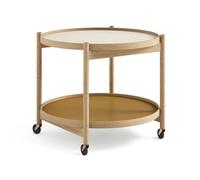 Brdr. Krüger Table roulante Bølling Tray Table model 60 sunny. structure en chêne huilé
