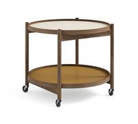 Brdr. Krüger Table roulante Bølling Tray Table model 60 sunny. structure en chêne huilé fumé