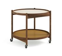 Brdr. Krüger Table roulante Bølling Tray Table model 60 sunny. structure en noyer huilé