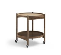 Brdr. Table Plateau Krüger Bølling Ø60 Chêne Fumé avec Plateaux en Beige/Brun