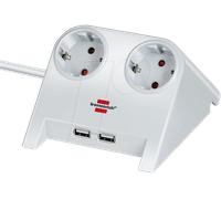 BRE 1153520222 - Chargeur USB Desktop Power avec 2 x USB, blanc