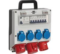 Brennenstuhl Répartiteur mural 1154890020 – 4x prises 230V Schuko, 1x CEE 400V/16A, 32A