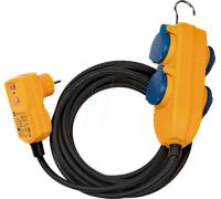 BRE 1168720010 - prise de distributeur 4 voies, 5 m, fiche de protection individu
