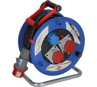 BRE 1238010 - Enrouleur de câble garant CEE, chantier, industriel, IP44, câble