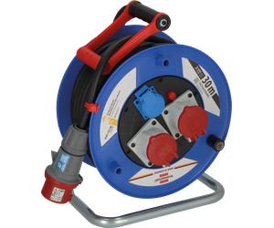 BRE 1238010 - Enrouleur de câble garant CEE, chantier, industriel, IP44, câble