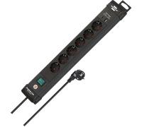 BRE 1951160608 - Barrette de prises Premium-Line, 6 contacts, USB, câble de 3 m,