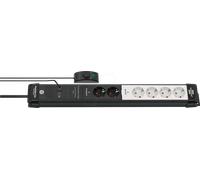 Brennenstuhl Multiprise Premium‑Line Comfort Switch Plus 6 prises Noir/Gris 3 m
