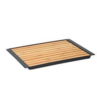 Alpina Planche à découper Plateau à miettes Bambou 38 x 27 x 2 cm