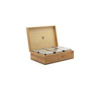 Bredemeijer Boîte de rangement pour thé en vrac Universal en bambou – 6 boîtes