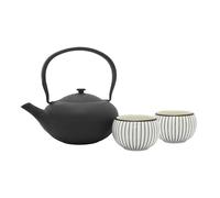 Bredemeijer - Coffret cadeau Shanxi - Théière en fonte 1 litre avec 2 tasses en porcelaine