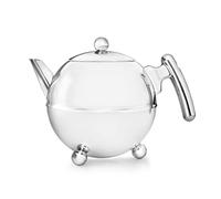 Bredemeijer - Duet® Bella Ronde - Théière double paroi - 1,2 litre - Acier inoxydable - Garnitures chromées