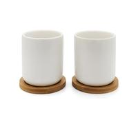 Mug à thé UMEA 200 ml, set de 2 pc, blanc, céramique, Bredemeijer