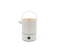 Théière avec infuseur à thé UMEA 1,2 l, avec chauffe-eau, blanc, céramique, Bredemeijer