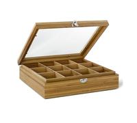 Bredemeijer - TB012BN Boîte à thé en Bambou - Marron (bois)