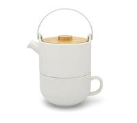 Théière UMEA TEA FOR ONE 500 ml, avec tasse à thé, blanche, Bredemeijer