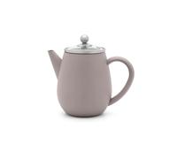 Bredemeijer Theiere Avec Infuseur, Filtre à Thé Inox, 0,5 Litres - Gris | Théière avec Infuseur Double Paroi, Théière Isotherme 1h, Couvercle en Verre, Filtre à Thé et Bec Anti-Goutte
