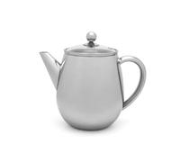 BREDEMEIJER Théière Duet EVA couvercle en verre et filtre 1,1l double paroi acier inoxydable brillant