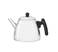 Bredemeijer Theiere Avec Infuseur, Filtre à Thé Inox, 1,2 Litres - Argent | Théière avec Infuseur Double Paroi, Théière Isotherme 1h, Poignée Froide et Bec Anti-Goutte