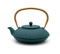 Bredemeijer Theiere Avec Infuseur Thé Japonaise Linhai 1,1 Litres - Bleu | Théière avec Infuseur en Fonte Isotherme, Intérieur Émaillé et Bec Anti-Goutte