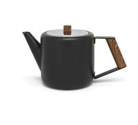 Bredemeijer Théière Duet Design Boston – Double paroi 1,1 L acier inoxydable noir mat