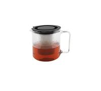 Bredemeijer Théière Emma 1,3 l avec filtre en acier inoxydable transparent