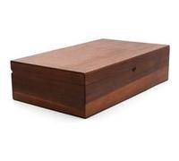 Bredemeijer - Boîte à thé avec 6 boîtes rondes - Acacia - Avec cuillère doseuse