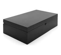 Bredemeijer Coffret à thé Universal 36×21 cm 6 boîtes cuillère doseuse bambou noir