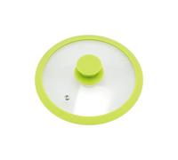 brembremermann Couvercle en Verre avec Bord en Silicone pour casseroles et poêles 20 cm (Vert)
