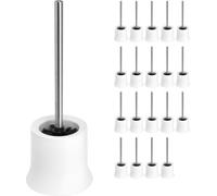 bremermann Brosse à WC plastique, set de 20, blanc