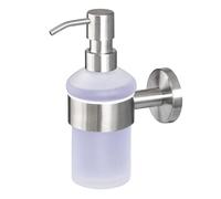 bremermann Distributeur de Savon de la Gamme pour Salle de Bains Piazza en Verre & INOX, Mat (INOX)