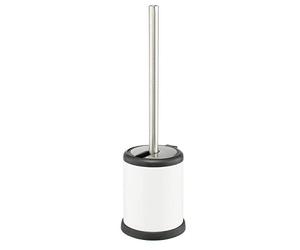 bremermann Garniture WC avec Couvercle Automatique, Acier Inoxydable & Plastique (Blanc)
