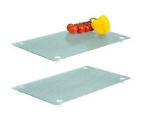 bremermann Lot de 2 couvercles de plaque de cuisson - Verre de sécurité - Environ 30 x 3 x 52 cm (l x H x P)