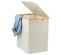 bremermann Panier à linge avec sac à linge amovible et couvercle env. 60 l (Beige)
