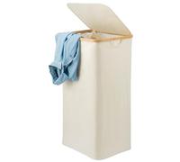 bremermann Panier à linge, poubelle à vêtements avec sac à linge amovible et couvercle, env. 100 l (Beige)