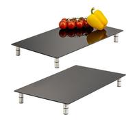 bremermann Plaque de recouvrement pour cuisinière, lot de 2, verre de sécurité, env. 30 x 6 x 52 cm